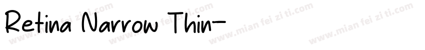 Retina Narrow Thin字体转换